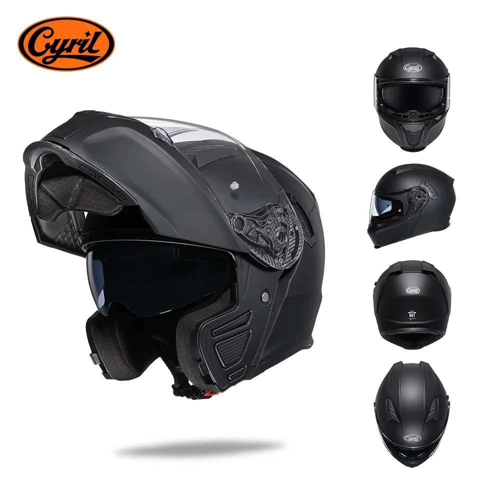 Full Face Motorcycle Helmet with Dual Visor