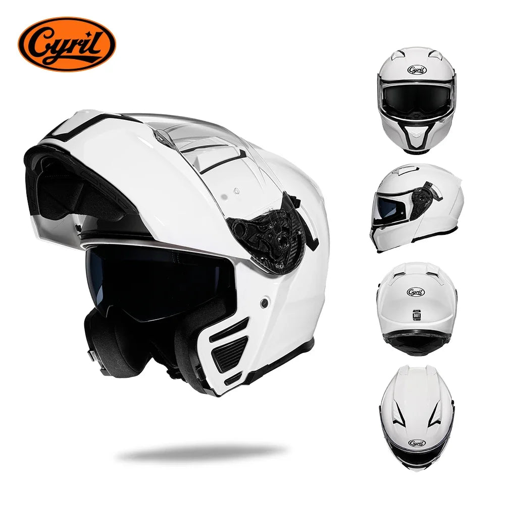 Full Face Motorcycle Helmet with Dual Visor