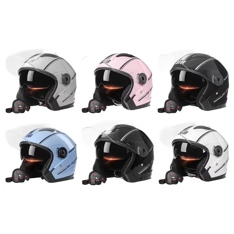 Motorcycle Open Face Helmet