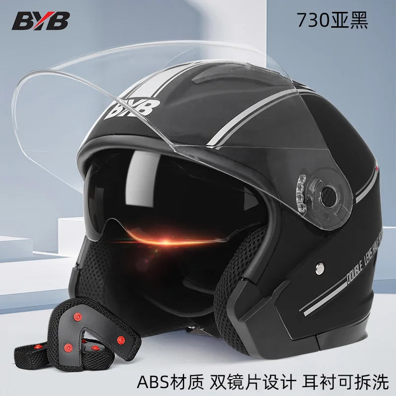 Motorcycle Open Face Helmet