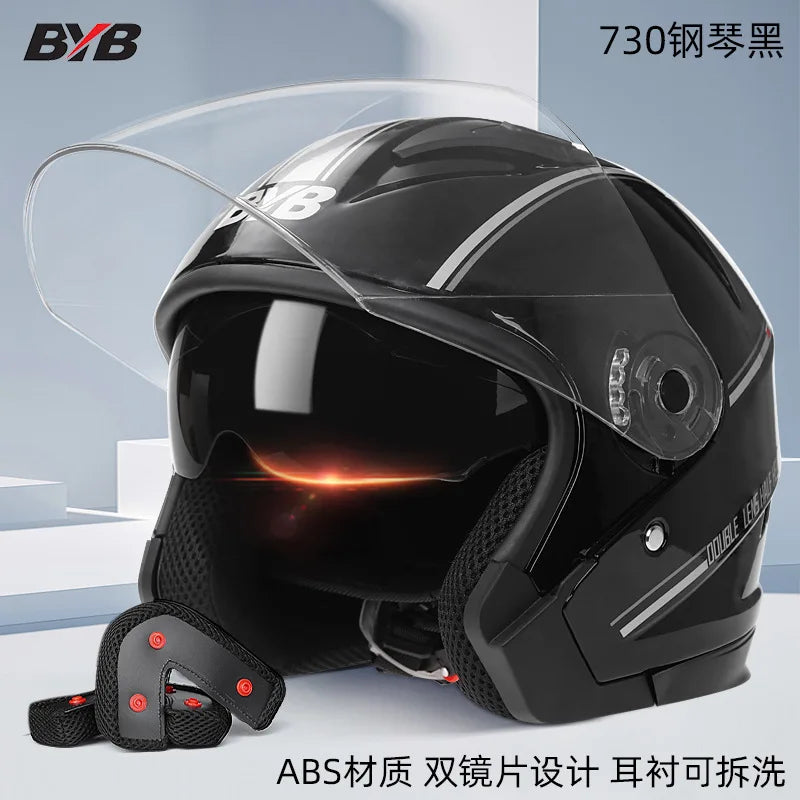 Motorcycle Open Face Helmet
