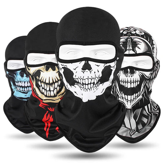 Motorcycle Balaclava Skull Print