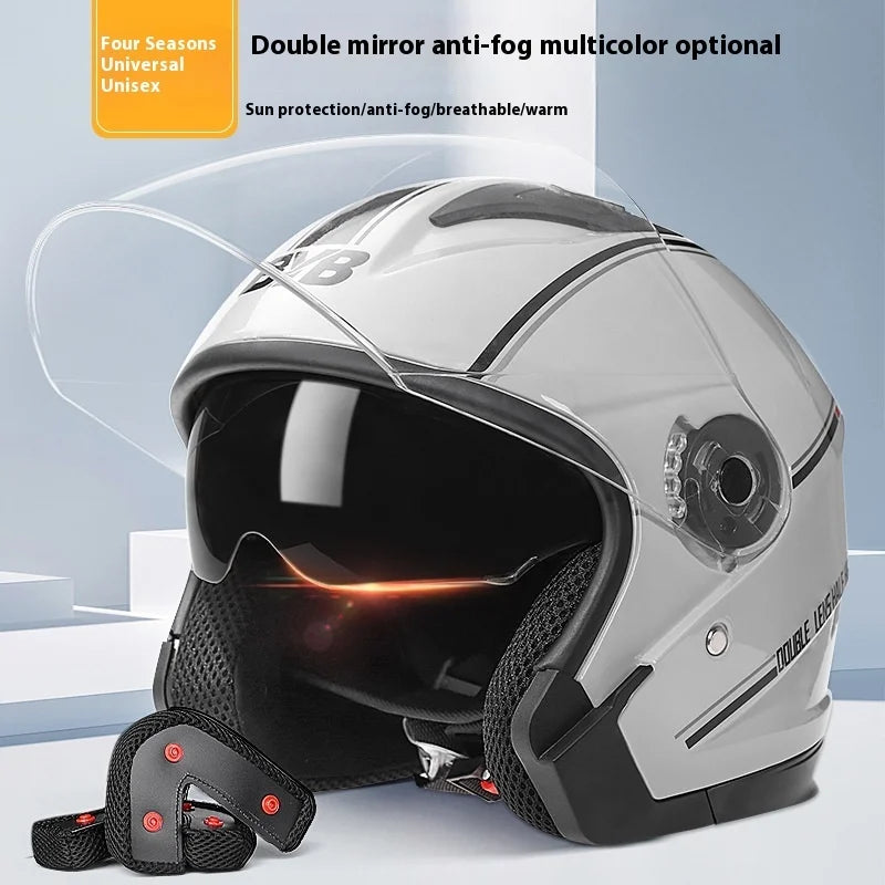 Motorcycle Open Face Helmet