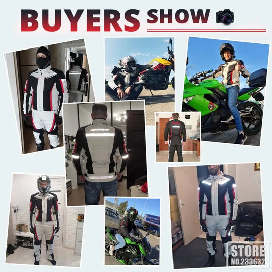HEROBIKER Men Motorcycle Jacket