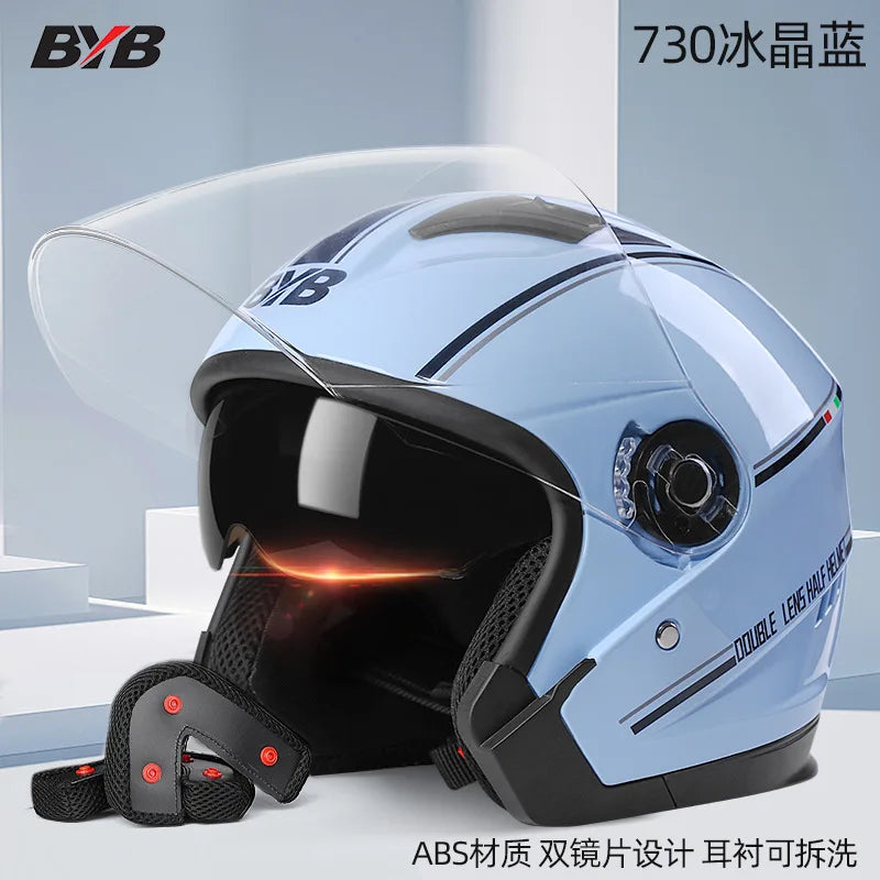 Motorcycle Open Face Helmet