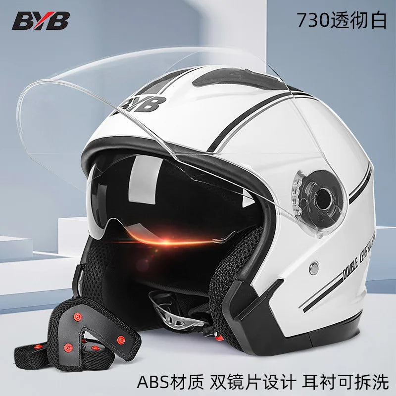 Motorcycle Open Face Helmet