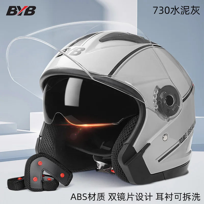 Motorcycle Open Face Helmet