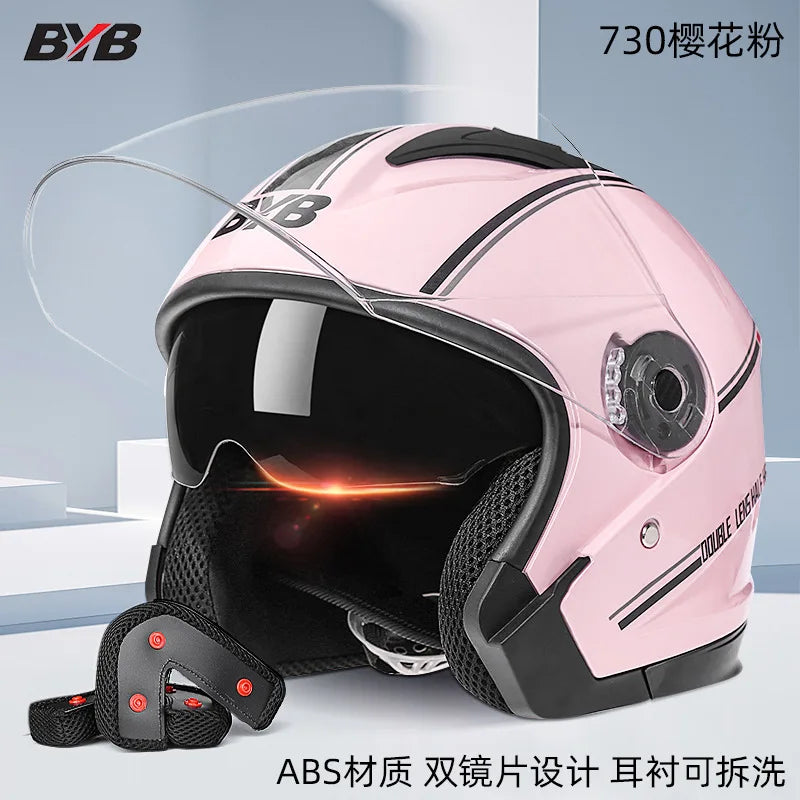 Motorcycle Open Face Helmet