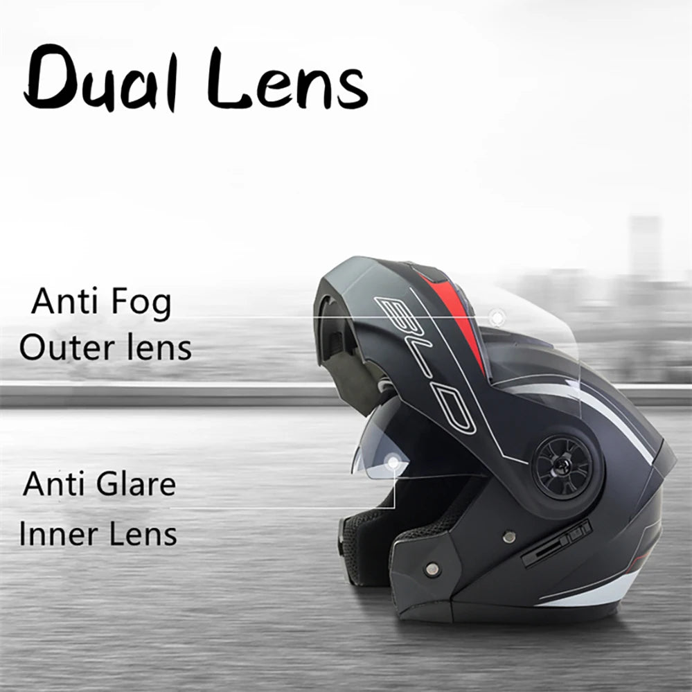 BLD Motorcycle Full Face Helmet